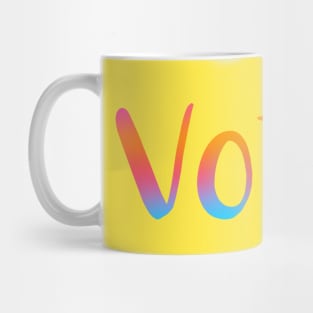 "Vote." (Colorful Gradient) Mug